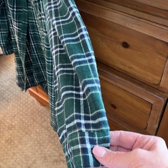 NWOT Women’s Green And Blue Plaid Tunic, Size Large! - Picture 4 of 7